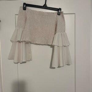 Chic Off-Shoulder White Crop Top